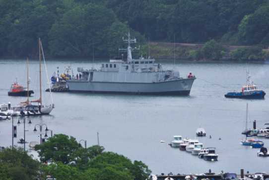 20 June 2023 - 08:04:26

-----------------------
BRNC training ship Hindostan departs Dartmouth.